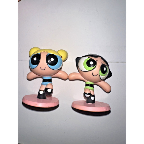 9 Vntg Bakery Crafts Cake Topper Lot Powerpuff Girls Stuart Little Clifford ++ - Picture 9 of 12